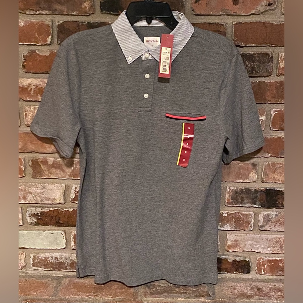 Men’s Grey Polo Shirt NWT
